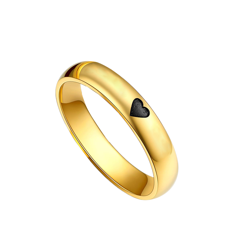 Couple Ring - Personalized Name Matching Heart Promise Rings