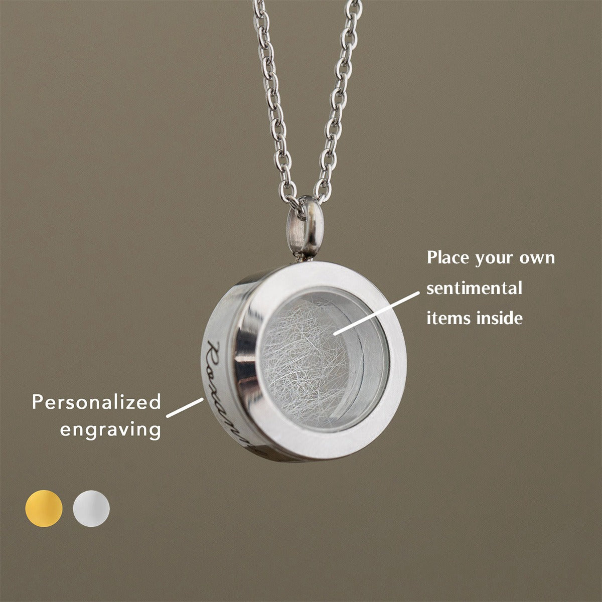 Personalized Keepsake Necklace Memorial Gifts Urn For Dog Ashes Pet Loss