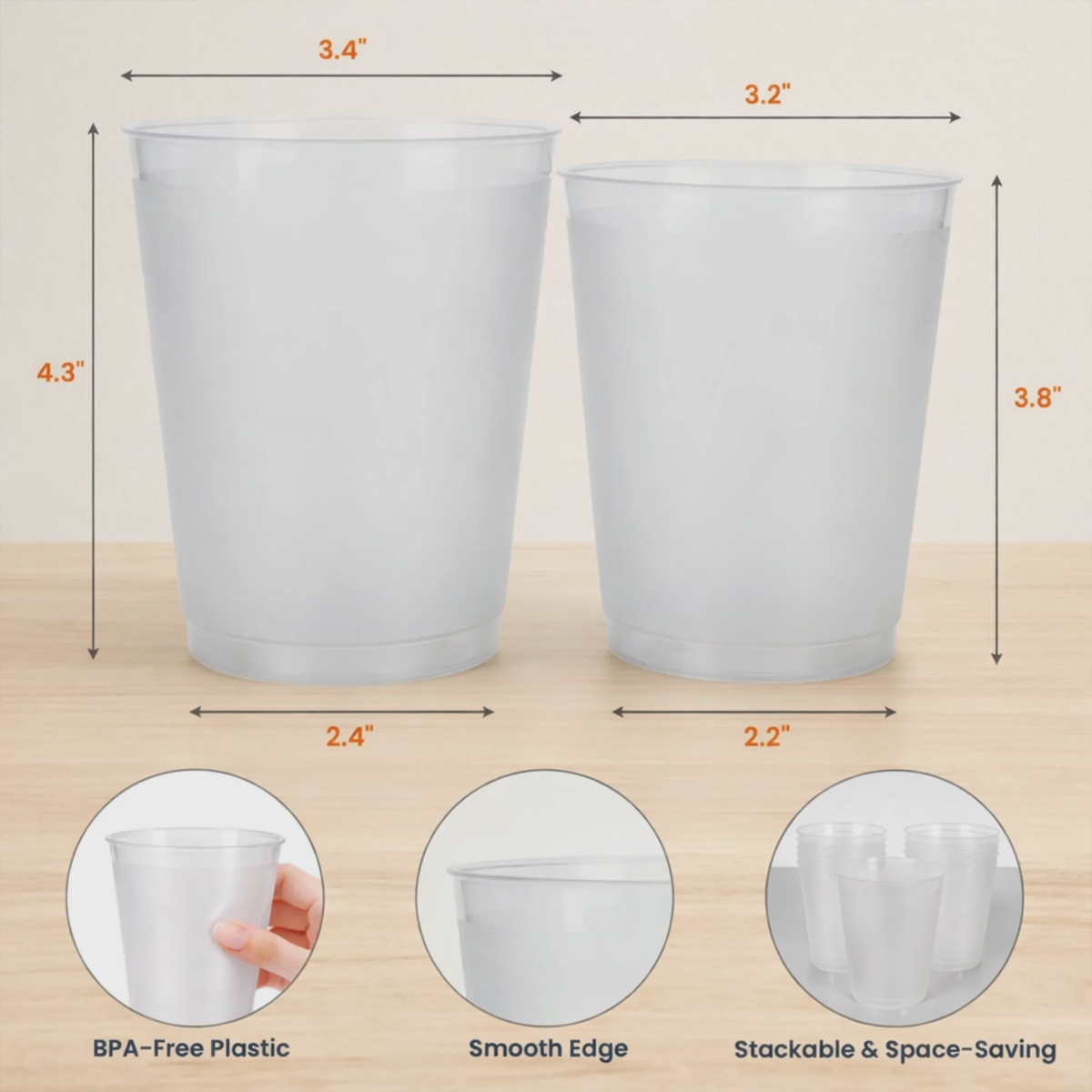 Personalized Summer Party Cups – "Hello Summer Vibes" – Gift For Best Friends & Family