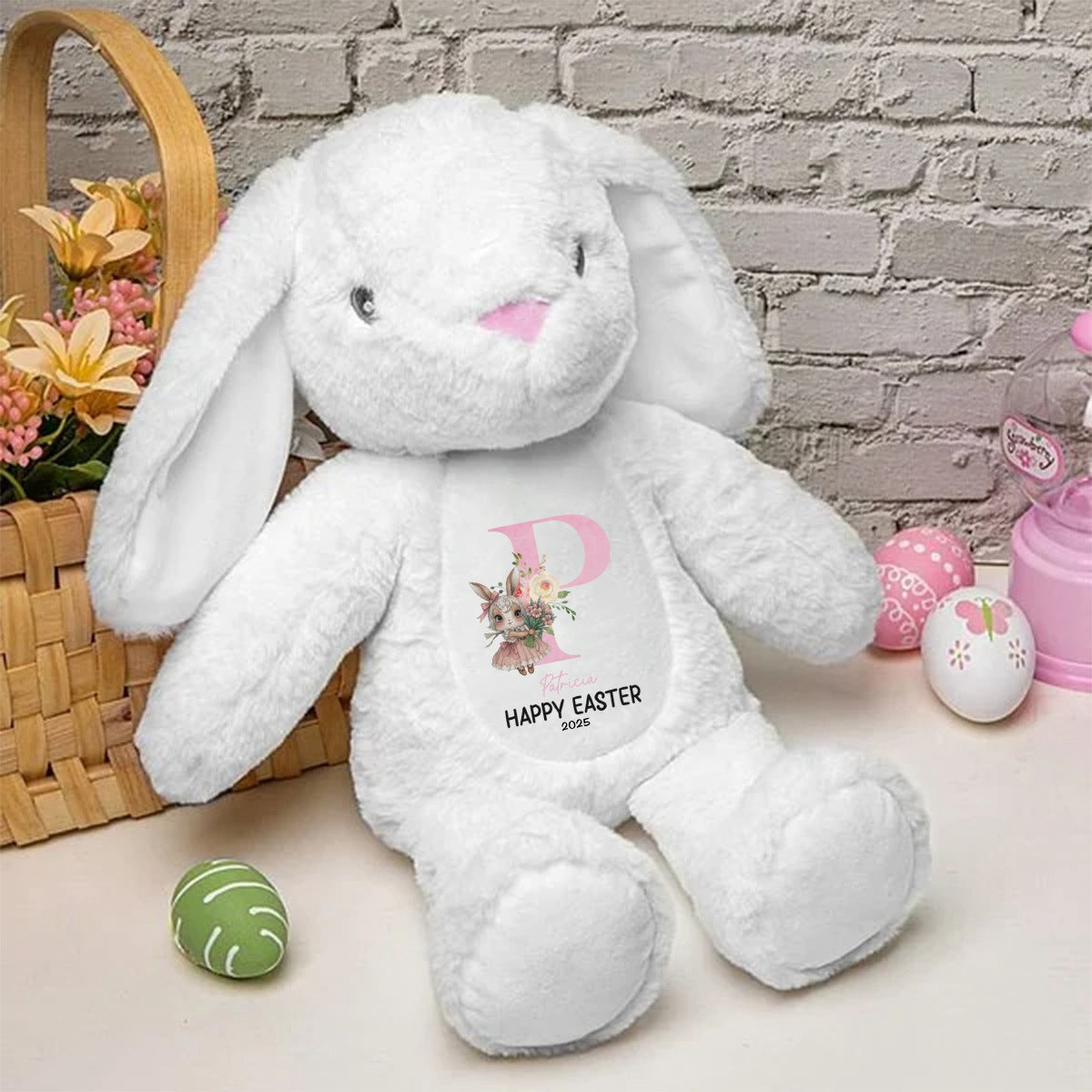 Family Personalized Custom Easter Bunny Plush - Easter Gift For Family Members