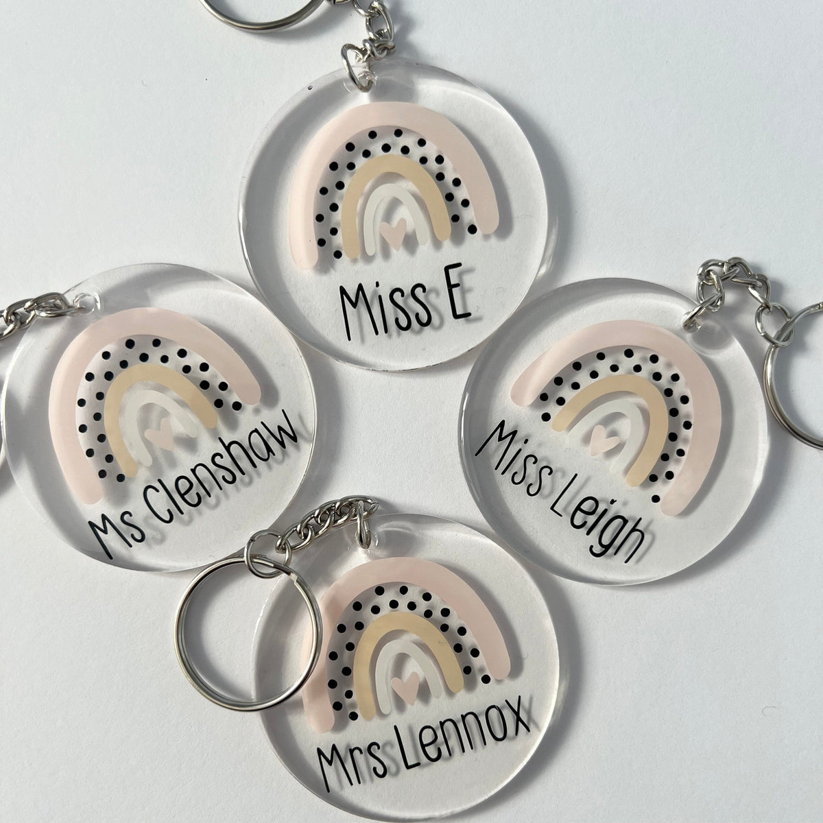 Personalized Teacher Arcylic Keychain Gifts for Teacher Appreciation