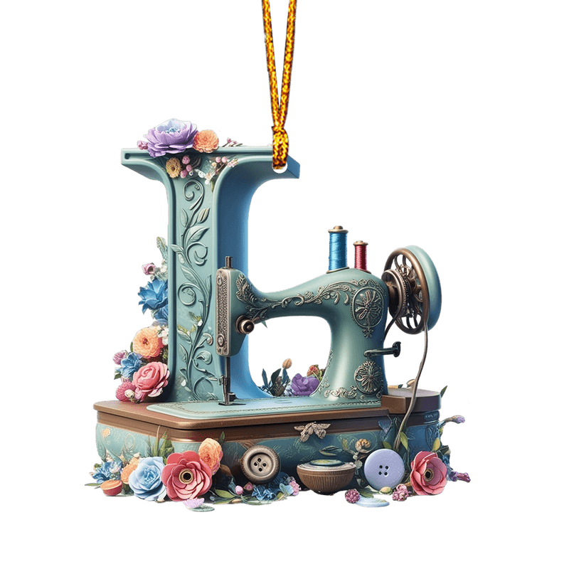 Beautiful Sewing Letter Shaped Ornament