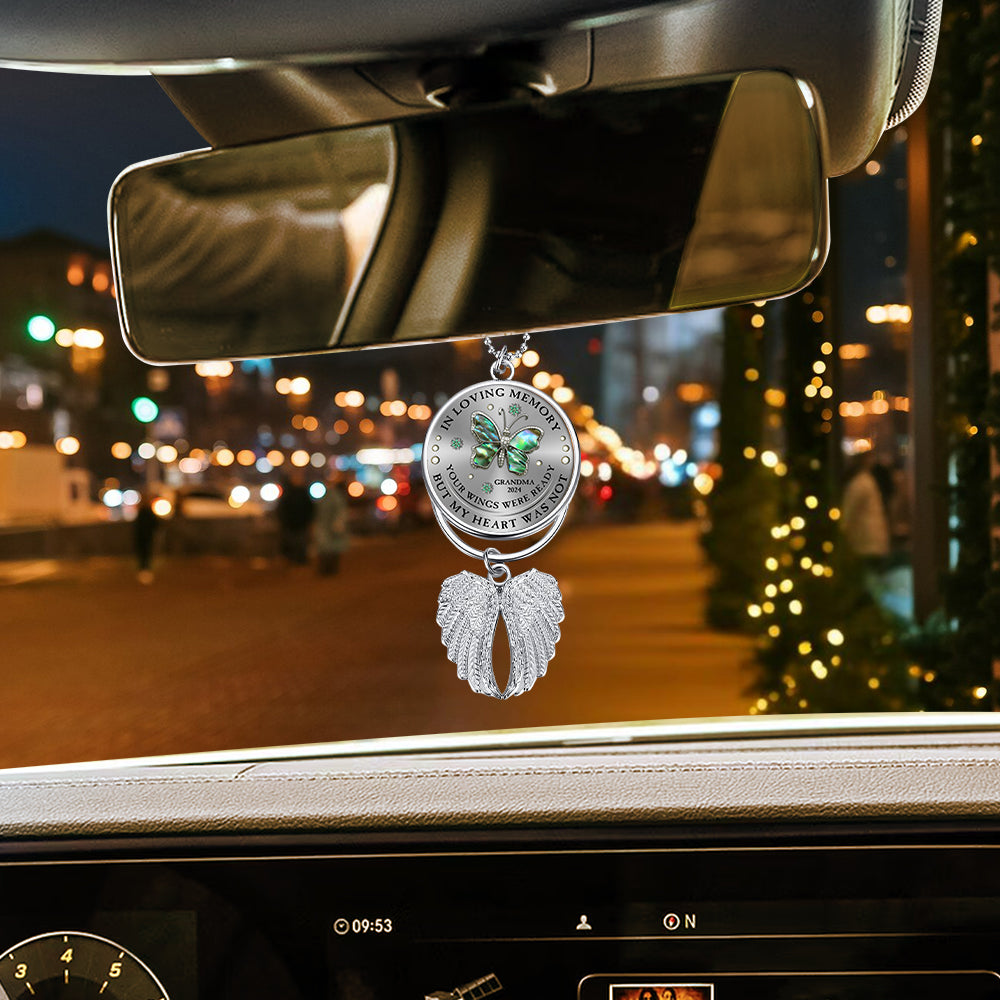 Your Wings And My Heart - Personalized Memorial Wings Ornament