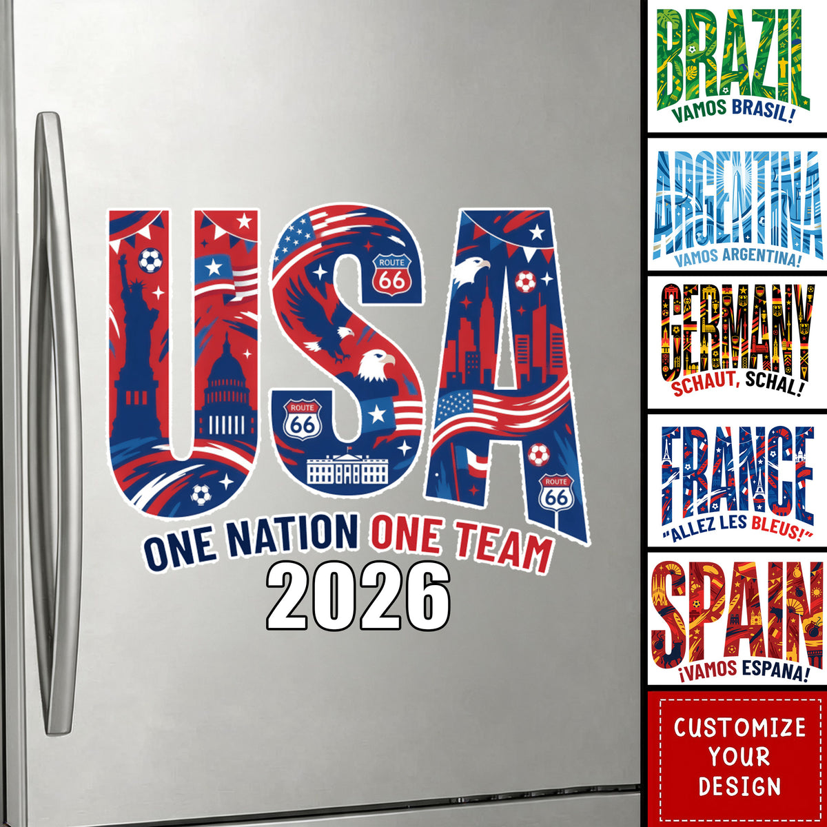 Rep Your Nation – Personalized 2026 Soccer Country Decal