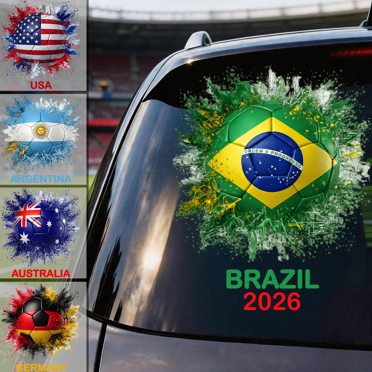 2026 Soccer Country Personalized Decal