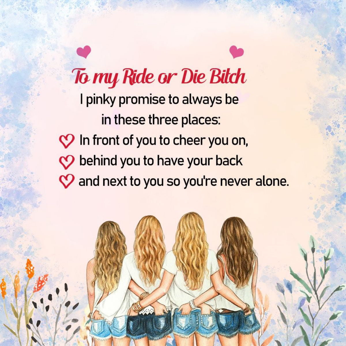 For Friend/Sister/ Bestie - Personalized Birthstones Heart Bracelet