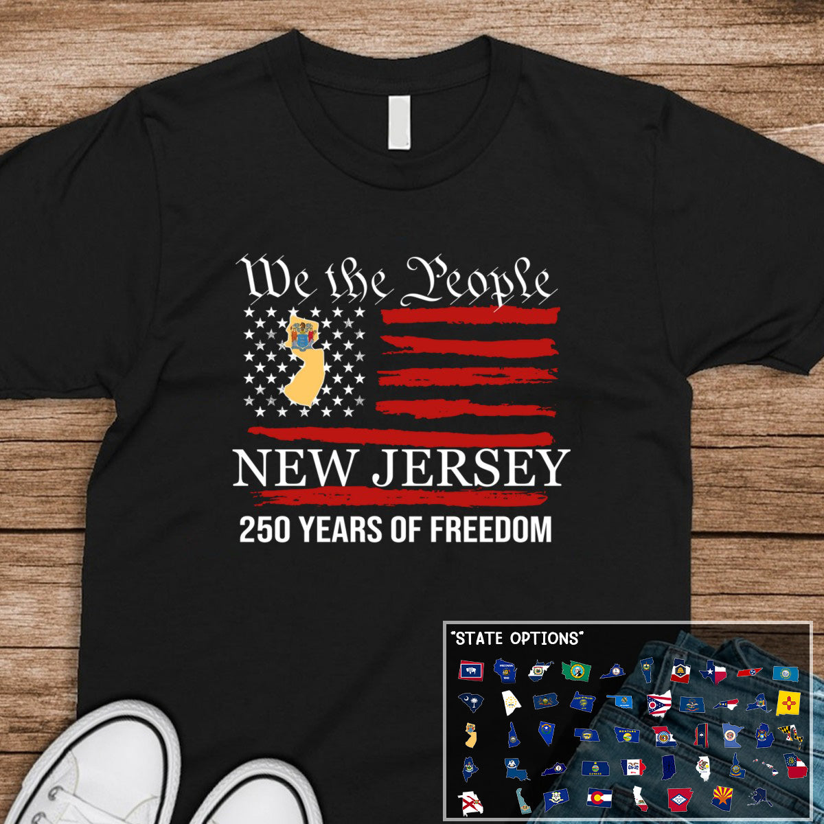 Custom State Celebrating Personalized America 250th Anniversary Shirt