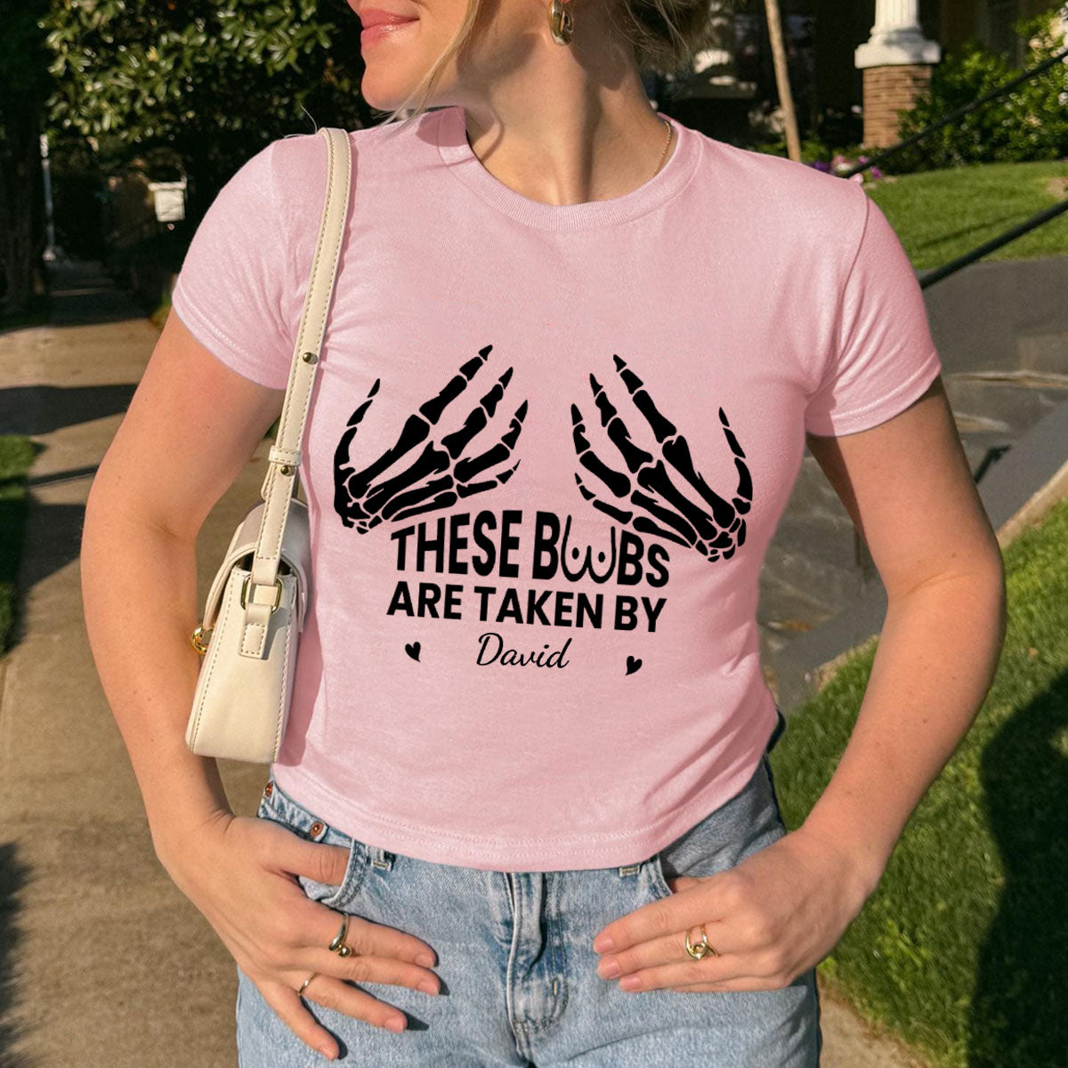 Property Of Someone Lucky - Couple Personalized Baby Tee - Gift For Wife, Girlfriend