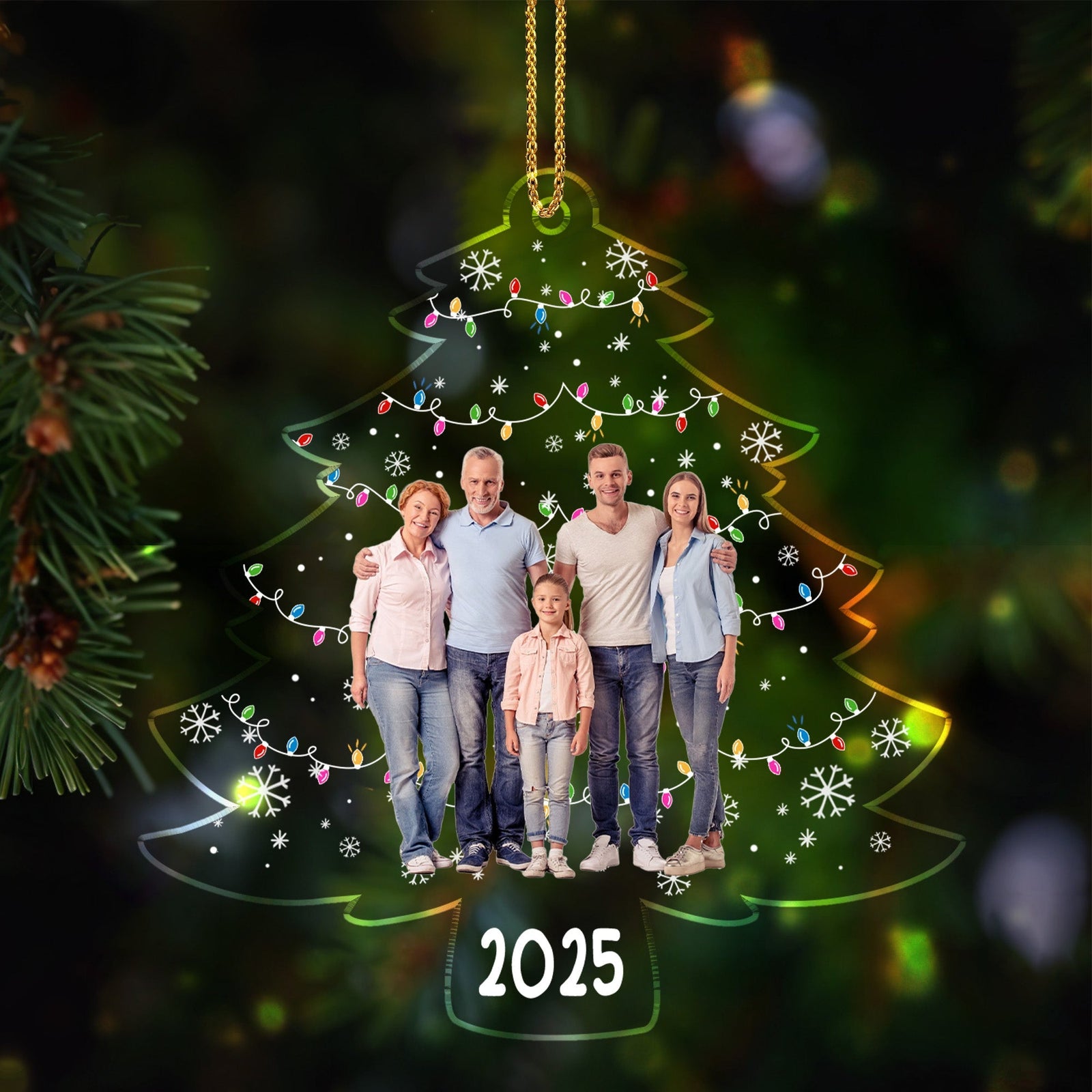 Celebrate Your Family This Christmas With A Personalized Tree Acrylic Ornament