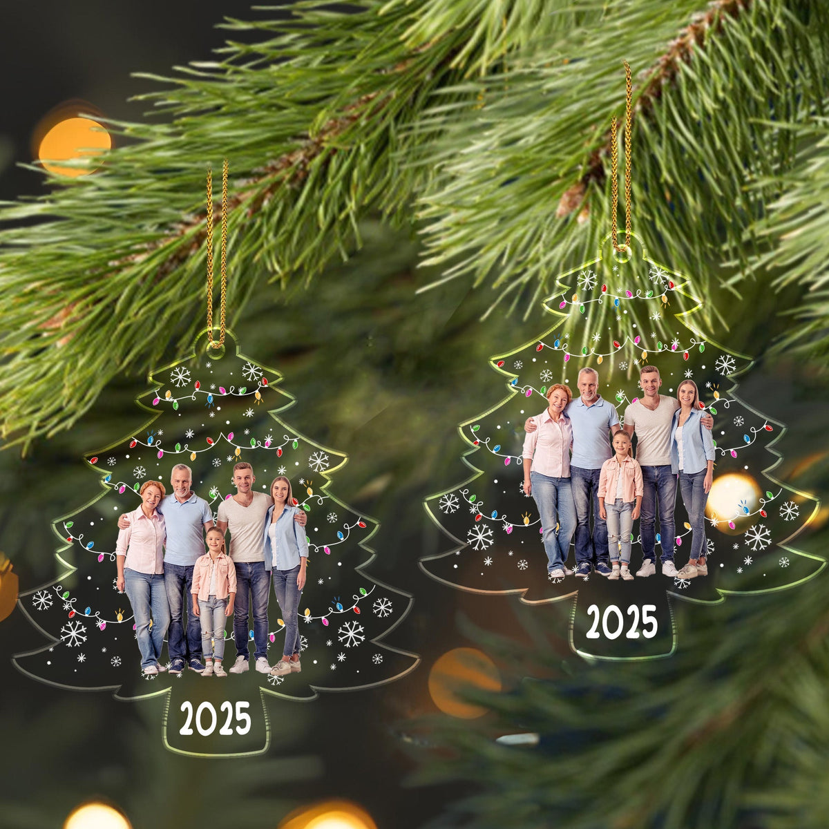 Celebrate Your Family This Christmas With A Personalized Tree Acrylic Ornament