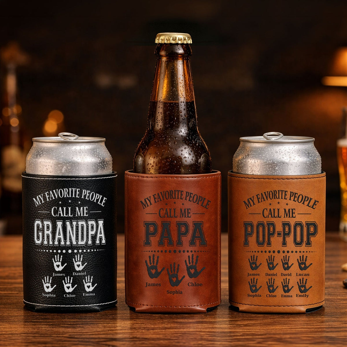 Father's Day Gifts, Legend, Husband, Dad And Grandpa - Personalized Can Cooler