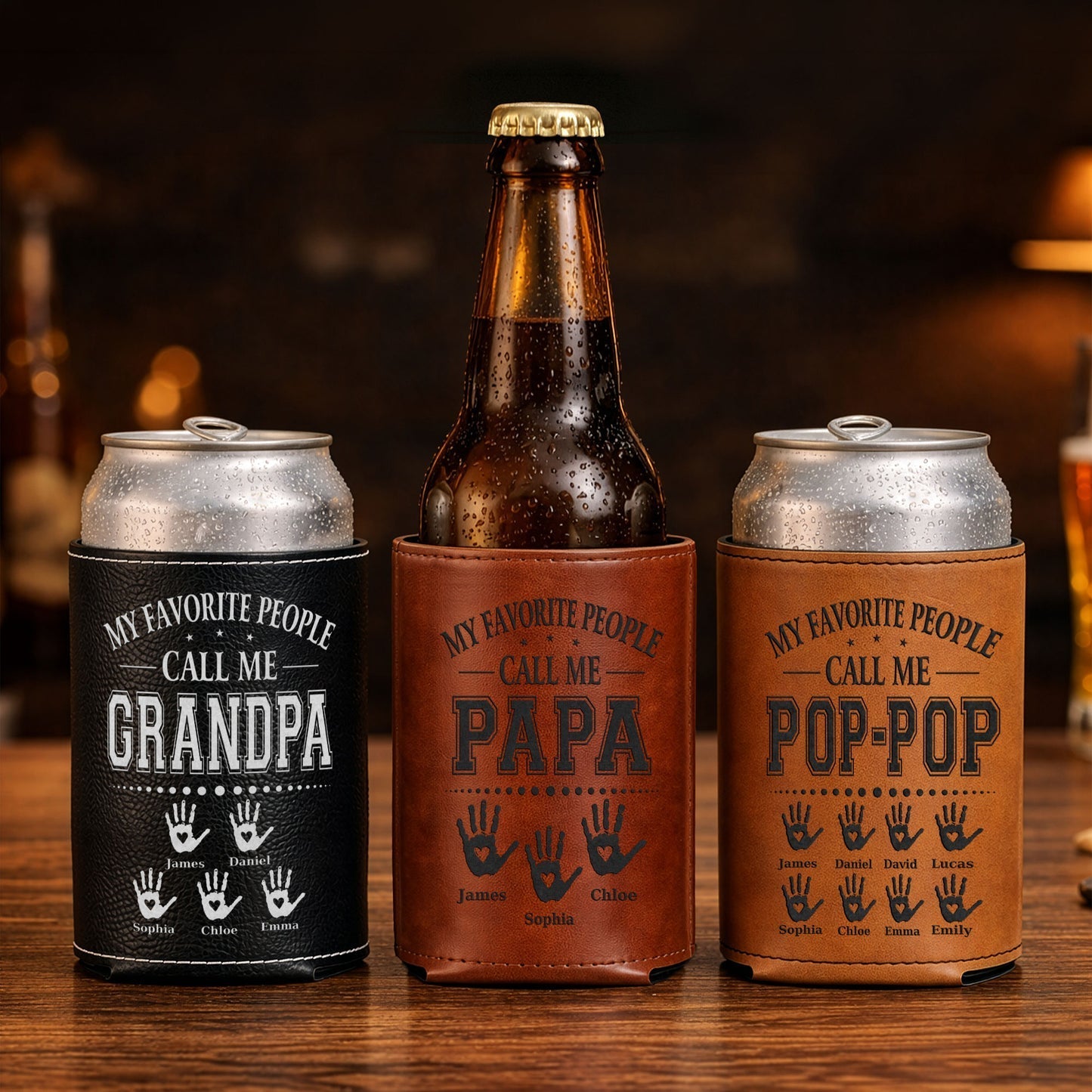 Father's Day Gifts, Legend, Husband, Dad And Grandpa - Personalized Can Cooler
