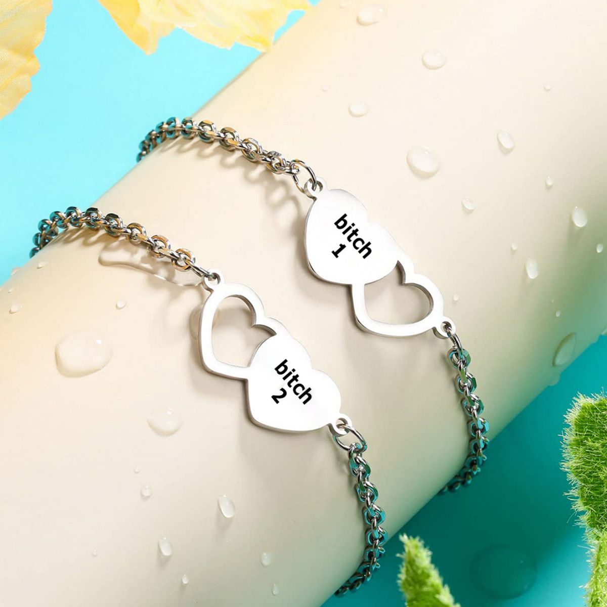 Friendship Heart Set Bracelet For Best Friend