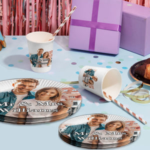 Personalized Photo Disposable Party Plates-Party Decoration