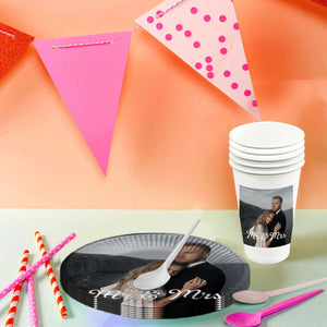 Personalized Photo Disposable Party Plates-Party Decoration