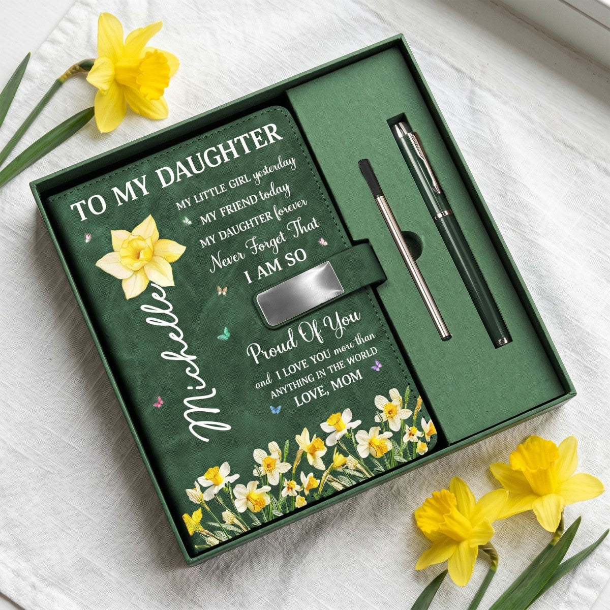 I Am So Proud Of You - Personalized Notebook Set Gift For Daughter