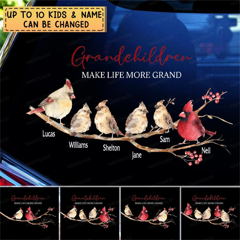 Personalized Decal, Grand Children Make Life More Grand, Gift For Grandparents