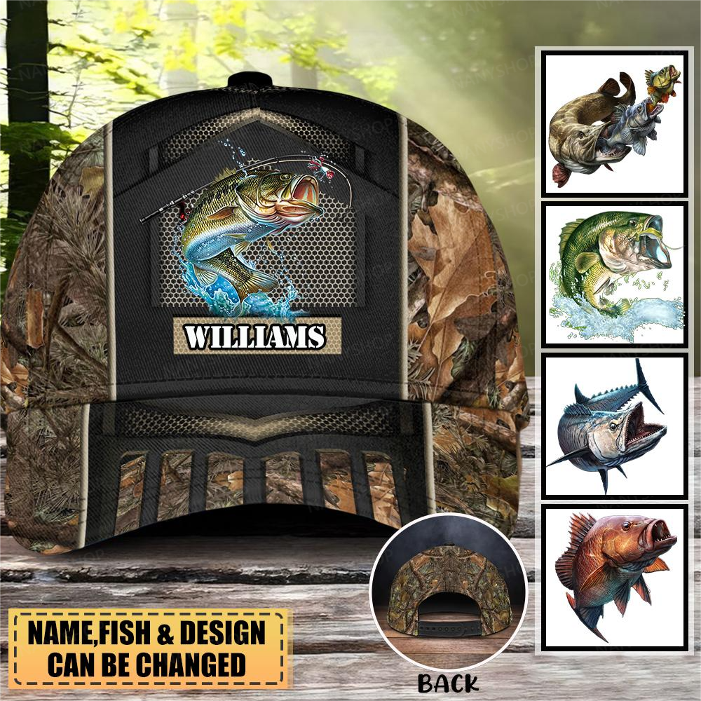 Personalized Custom Fishing Multicolor Classic Cap