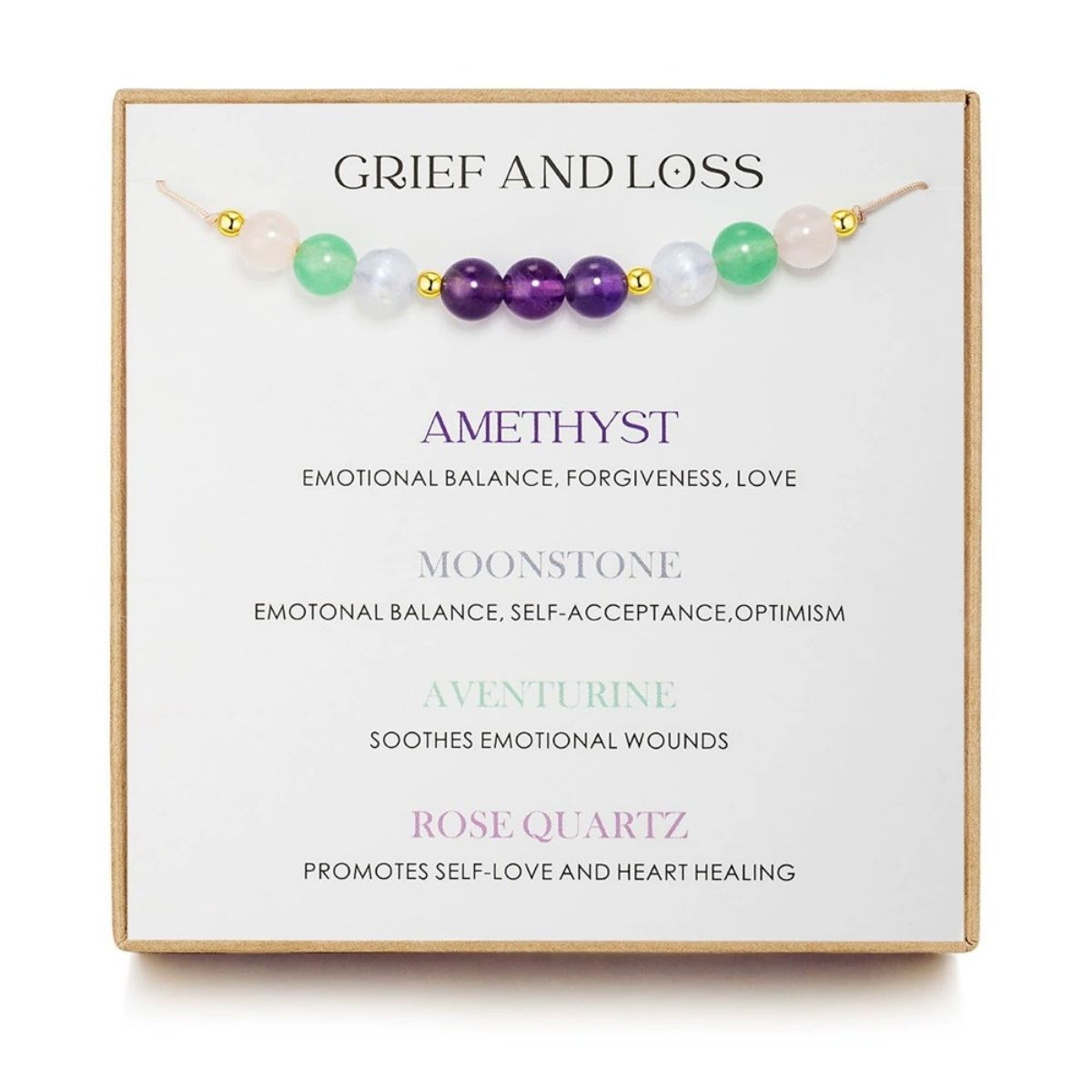 Crystal bracelet Healthy pregnancy, support, expectant mother gift, rose quartz bracelet