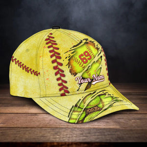 Personalized Custom Crack Softball Classic Cap