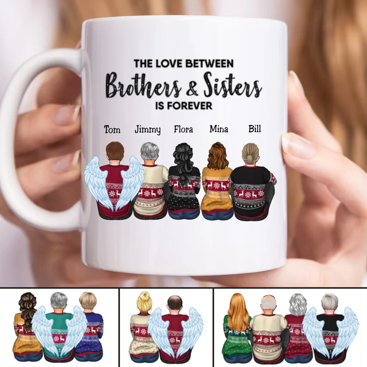 Family - The Love Between Brothers And Sisters Is Forever - Personalized Mug