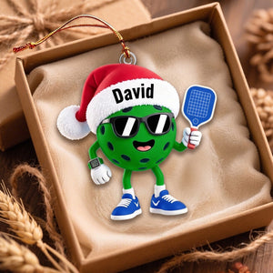 Custom Pickleball Christmas Ornament 2026 – Personalized Gift For Pickleball Players & Sports Fans