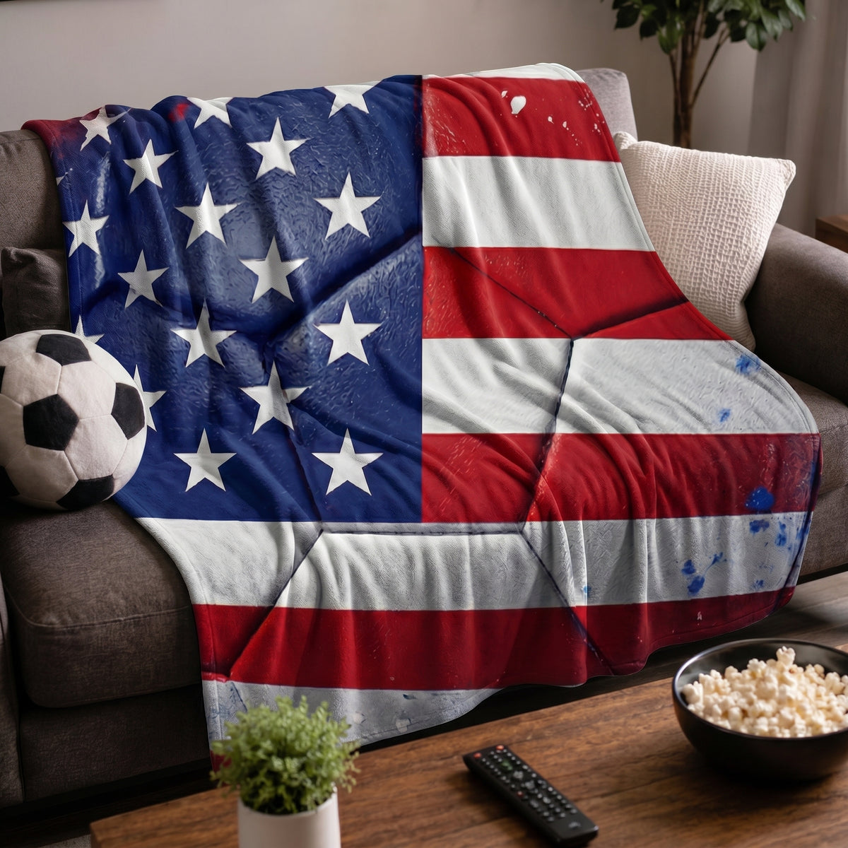 Personalized 2026 Soccer Country Blanket | Perfect Gift for Diehard Soccer Fans