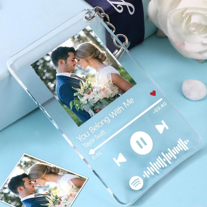 Custom Spotify Keychain Scannable Music Spotify Keychain