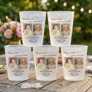 These Kids Got Married! - Wedding Reception Favors, Modern Wedding Decor - Personalized Cups