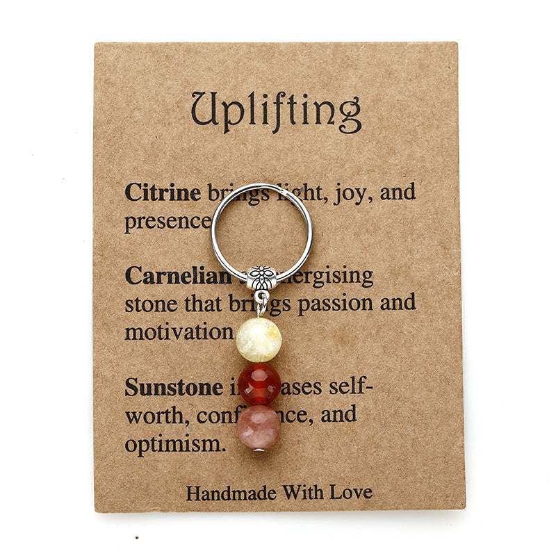 Crystal keychain,Healing crystals,Sad, A new beginning,Love yourself, Good luck with that,Success,Crystal gift
