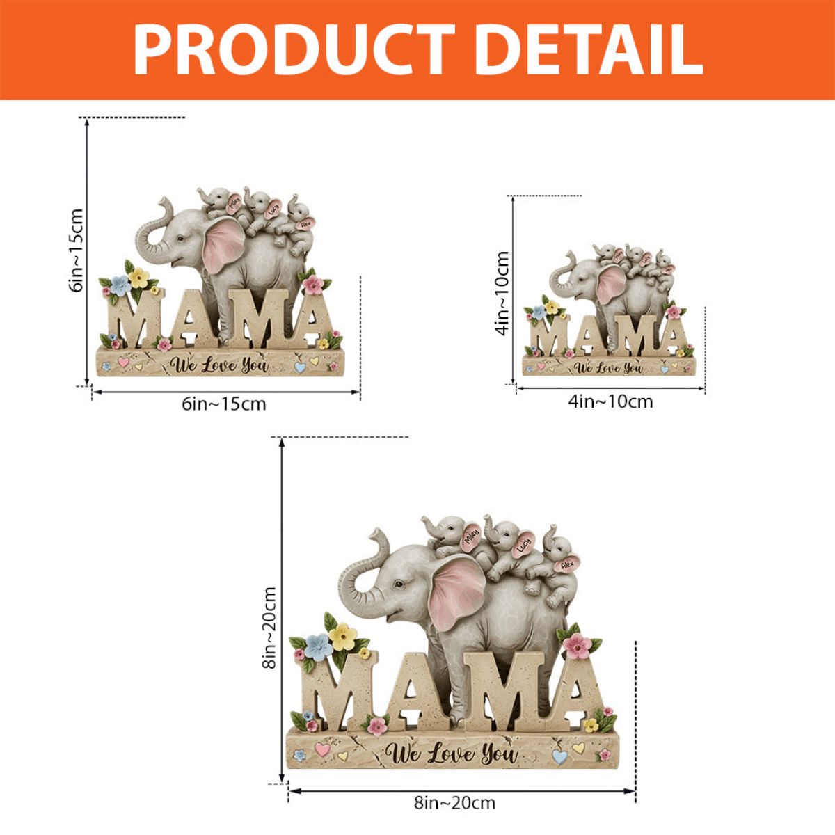 We Love You - Personalized Mother Custom Shaped Acrylic Plaque