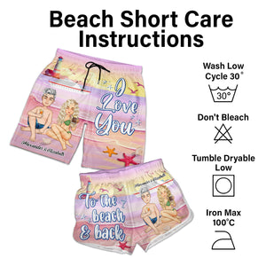 You And Me Together For Shore - Gift For Couples, Spouse, Lover, Husband, Wife, Boyfriend, Girlfriend - Personalized Couple Beach Shorts