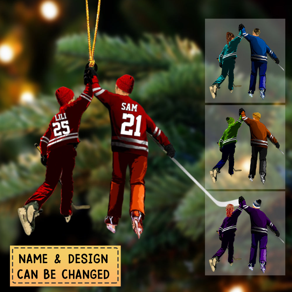 Custom Personalized Ice Hockey Ornament Hockey Gifts