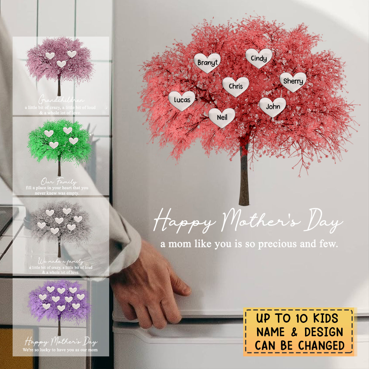 Family Tree Sticker Personalized Family Tree Frame Sticker/Decal - nanyshop