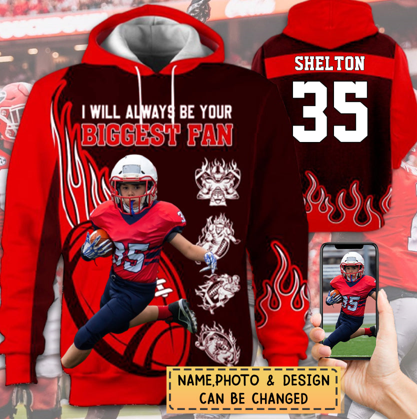 Personalized Hoodie I Will Always Be Your Biggest Fan Personalized All Over Print Hoodie