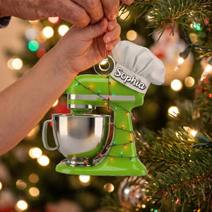 Baking Mixer Lights Ornament - Personalized Custom Shape Acrylic Ornament