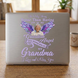 Memorial Gift For Loss Of Loved One – Personalized Decal "I Love And Miss You Mom"