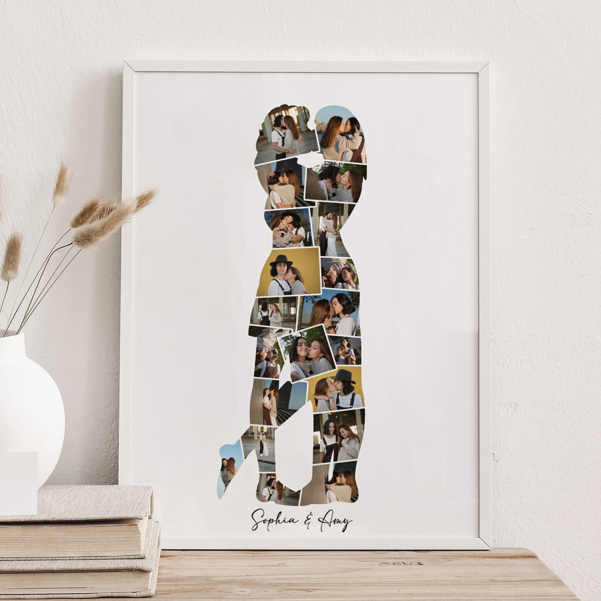 Personalized Couple Photo Collage Poster Gift