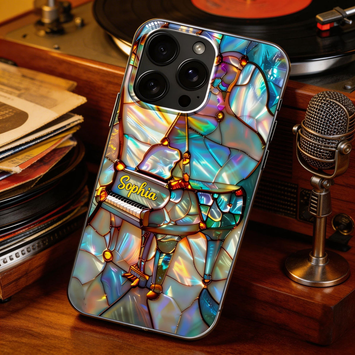 A Melody For The Soul Personalized Clear Phone Case for Musicians