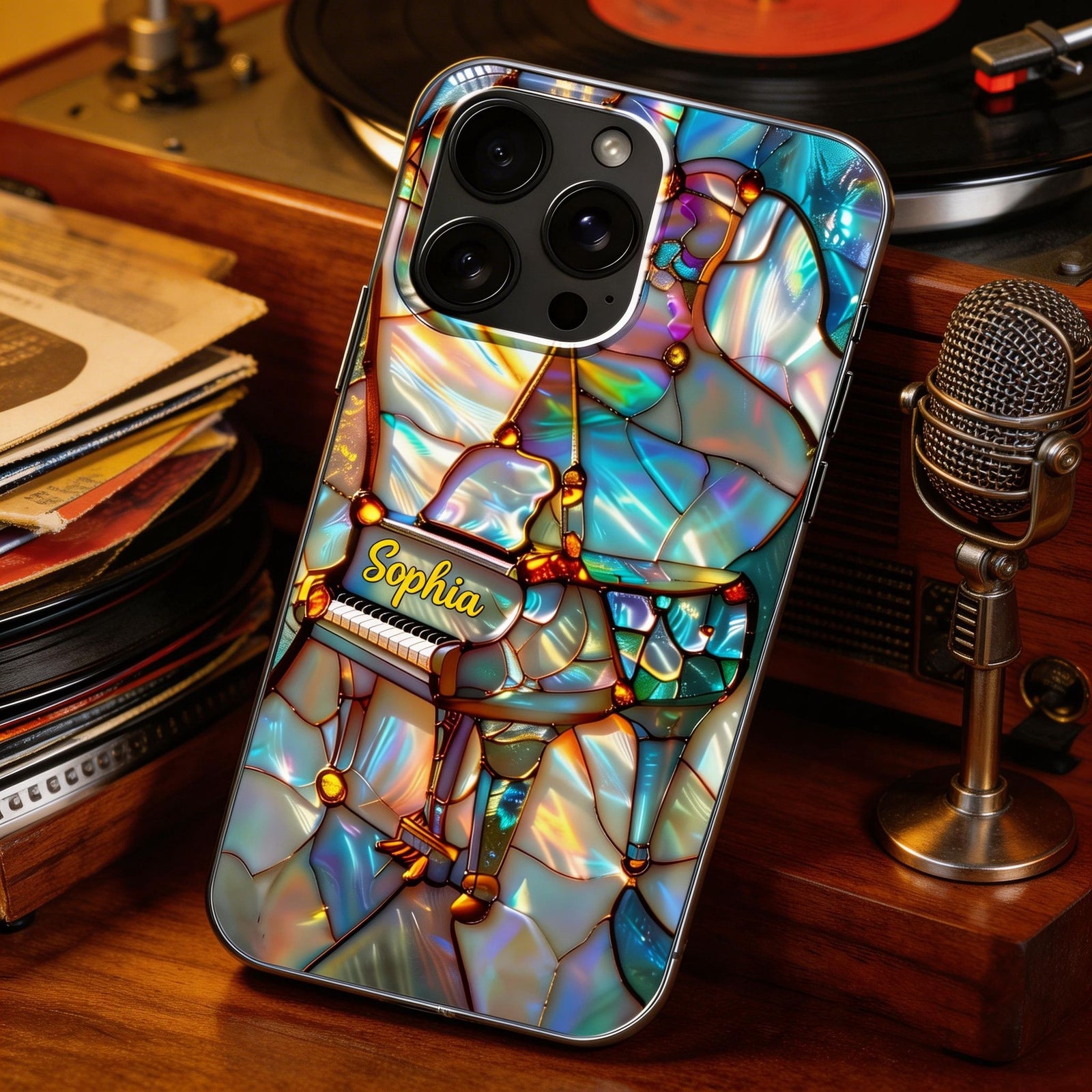 A Melody For The Soul Personalized Clear Phone Case for Musicians