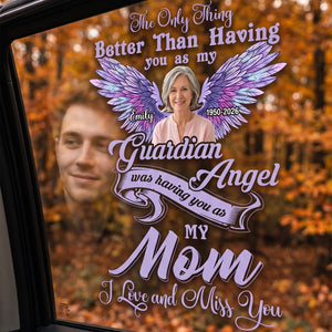 Memorial Gift For Loss Of Loved One – Personalized Decal "I Love And Miss You Mom"