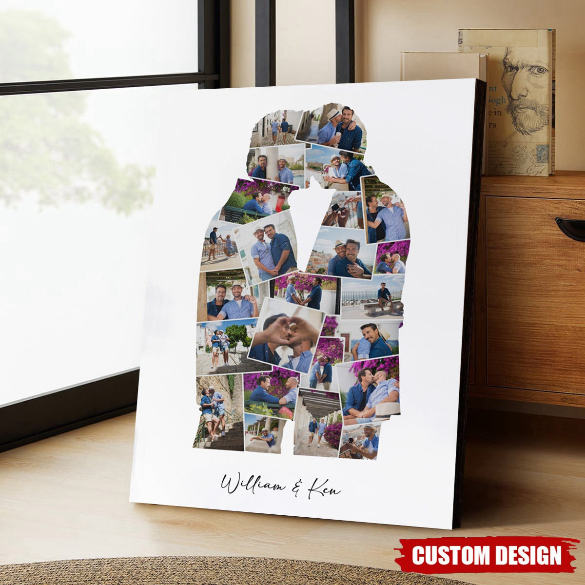 Personalized Couple Photo Collage Poster Gift