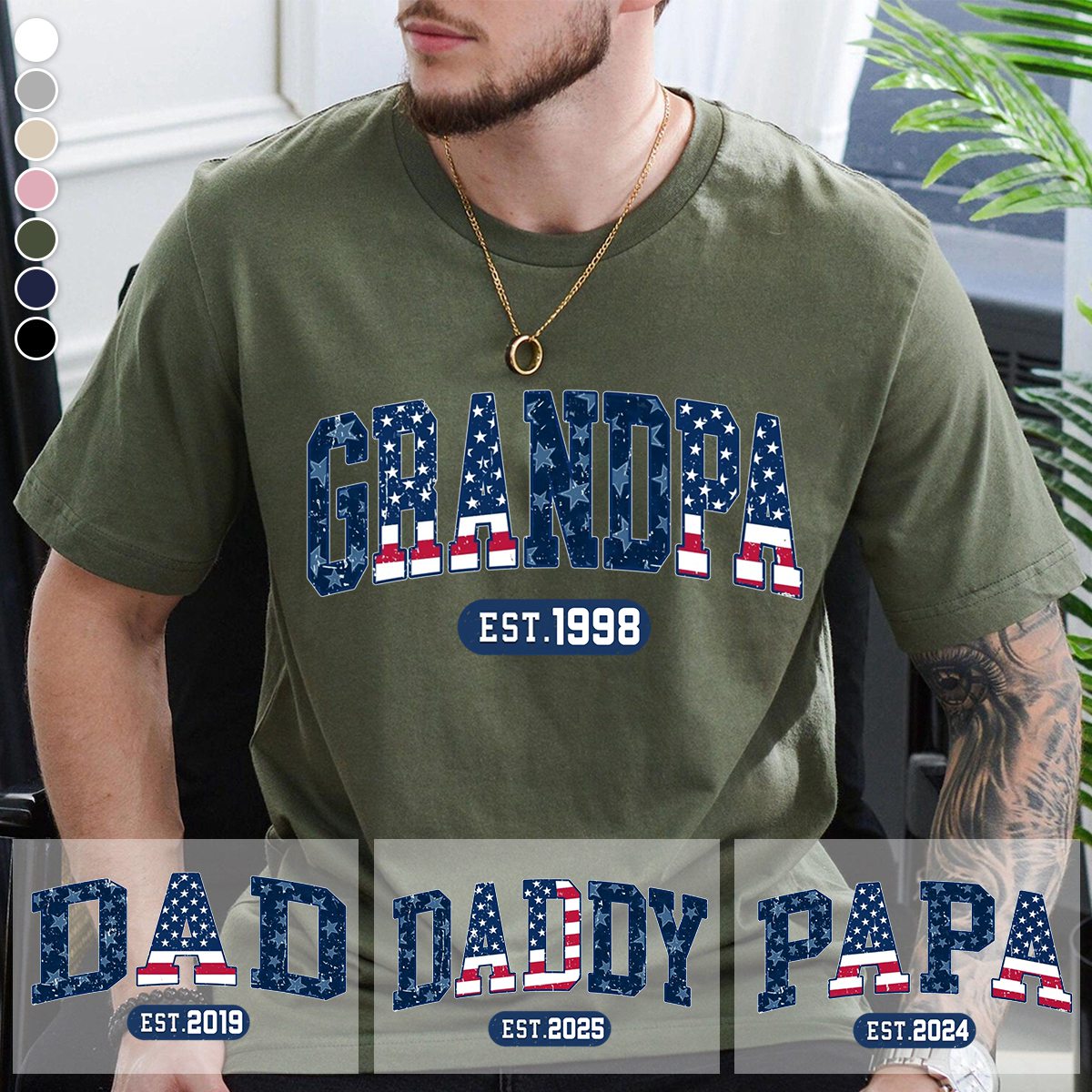 To Be Called Papa - Family Personalized T shirt - Father's Day, Gift For Dad, Grandpa