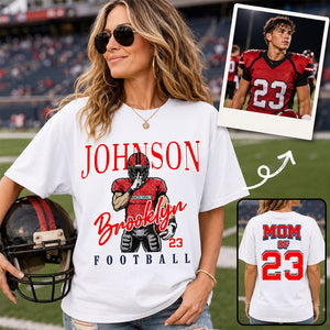 American Football Fan Shirt – Personalized Retro Design with Custom Name & Number