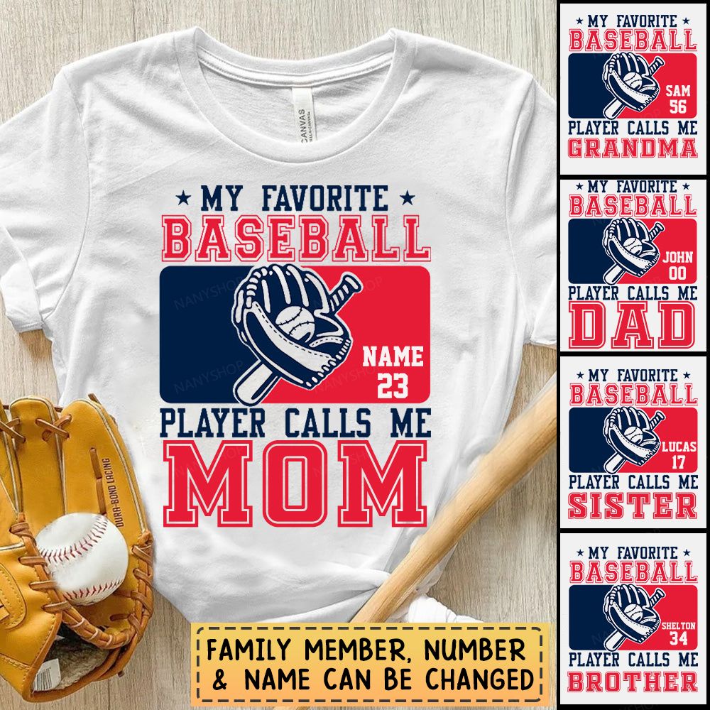 Personalized Gameday Baseball Shirt - Custom Baseball Player T-Shirt