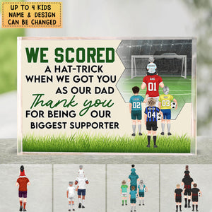 I Scored A Hat-Trick - Personalized Rectangle Acrylic Plaque