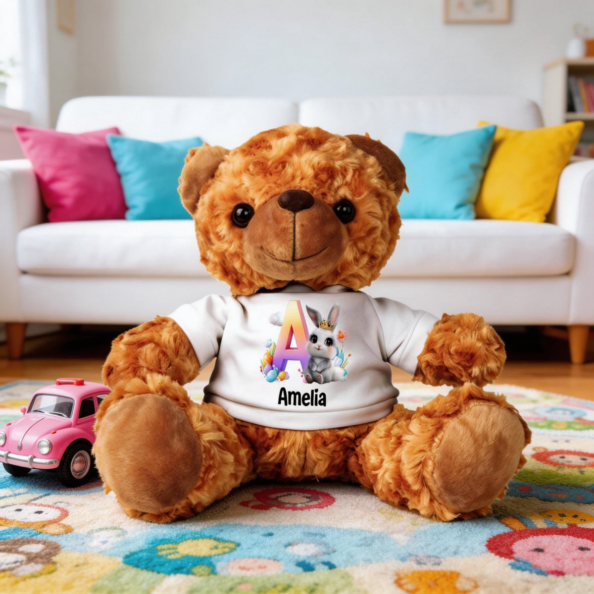 Easter Joy And Blessings From Above - Personalized Litter Bear Plush For Easter