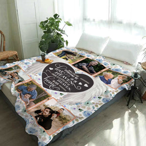 Personalized Memory Photo Collage Blanket Unique Sympathy Gifts, In Loving Memory