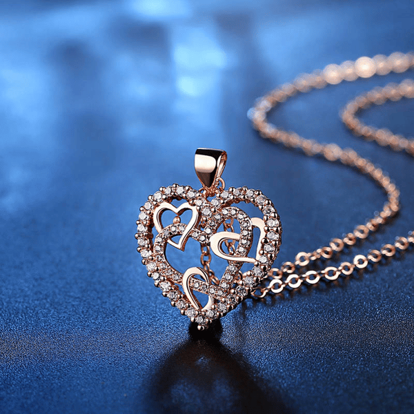 Sisters of my soul & Friends of my heart - Interlocking Hearts Necklace