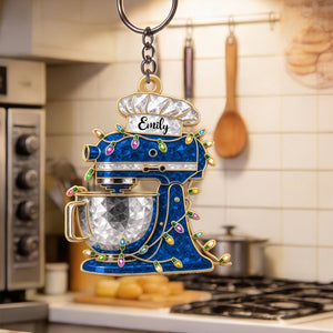 Personalized Cream Mixer Baking Ornament – Custom Kitchen Christmas Keepsake